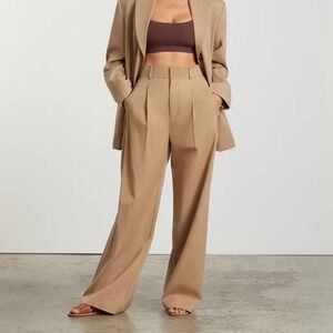 Everlane The Way-High Drape Pant NWT in ash brown size 2